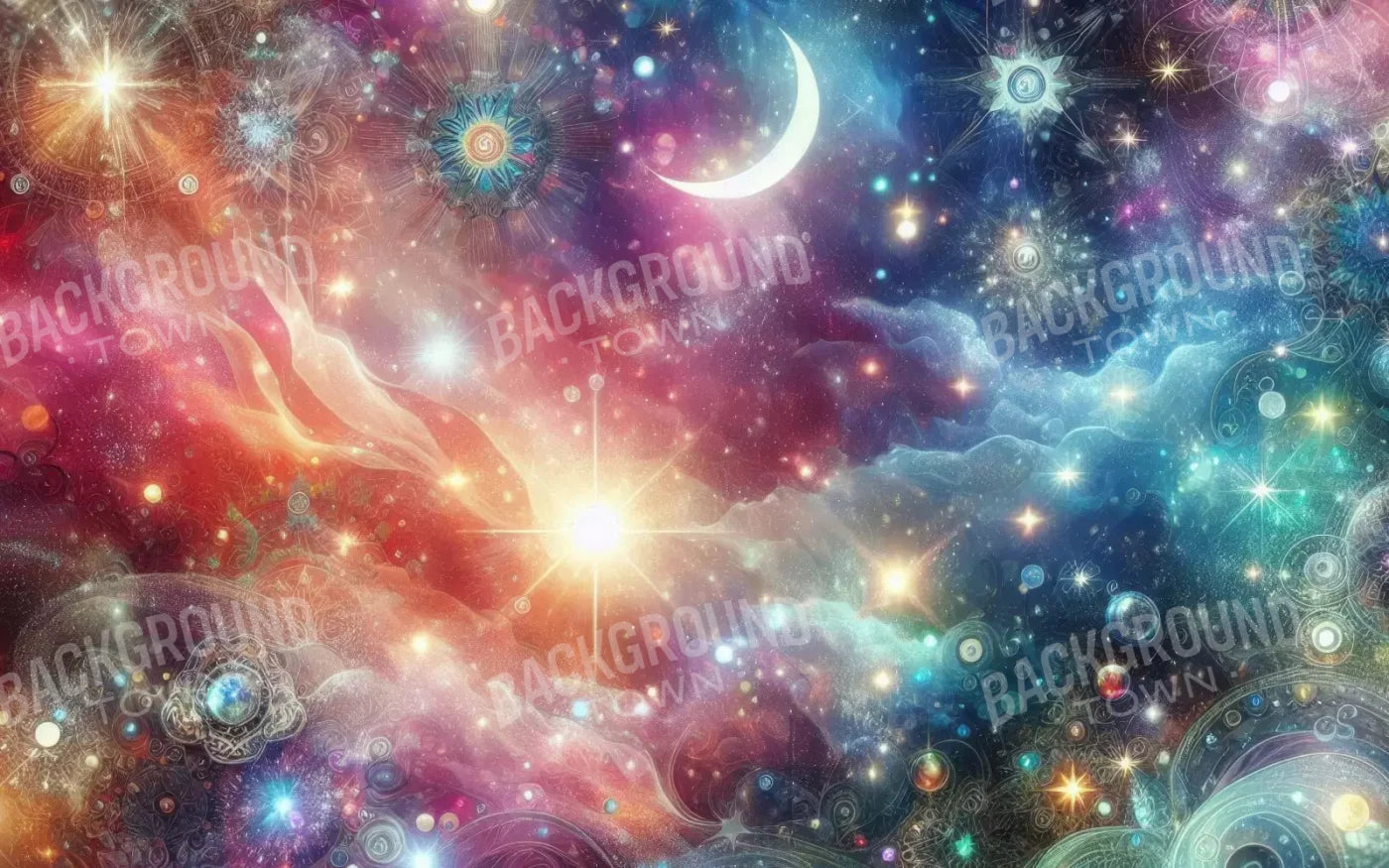 Celestial Wonder 8’X5’ Ultracloth (96 X 60 Inch) Backdrop