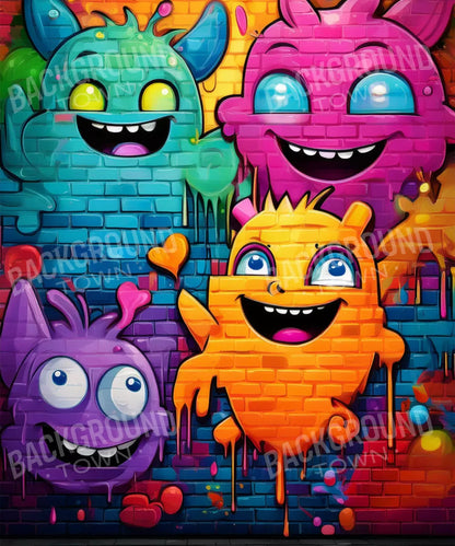 Character Graffiti 10’X12’ Ultracloth (120 X 144 Inch) Backdrop