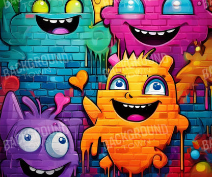 Character Graffiti 12’X10’ Ultracloth (144 X 120 Inch) Backdrop