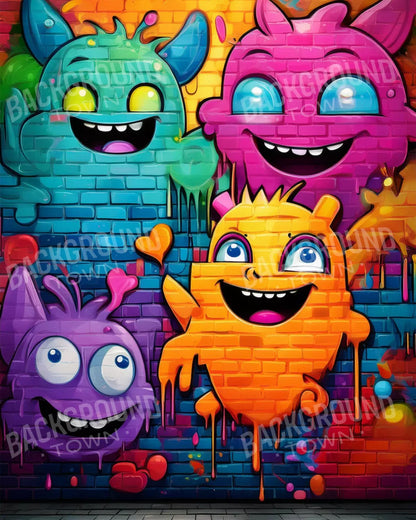 Character Graffiti 8’X10’ Fleece (96 X 120 Inch) Backdrop