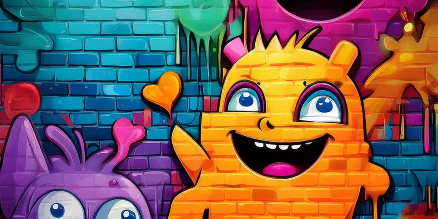 Character Graffiti 20’X10’ Ultracloth (240 X 120 Inch) Backdrop