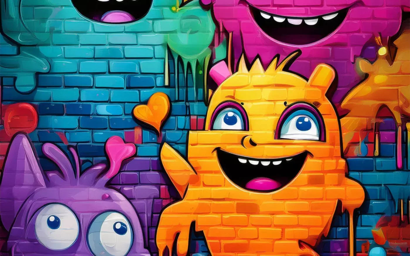 Character Graffiti 16’X10’ Ultracloth (192 X 120 Inch) Backdrop