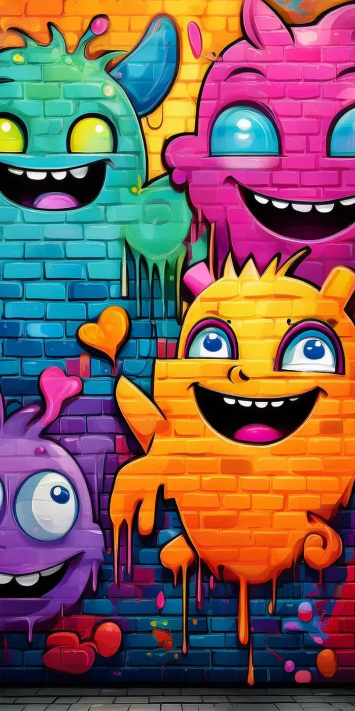 Character Graffiti 10’X20’ Ultracloth (120 X 240 Inch) Backdrop