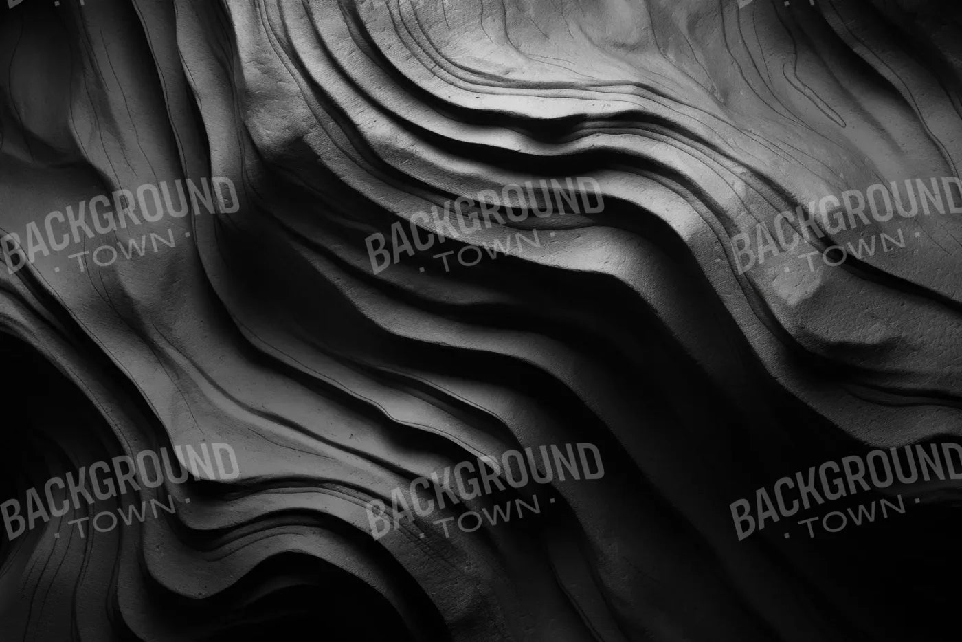 Charcoal Waves 12’X8’ Ultracloth (144 X 96 Inch) Backdrop