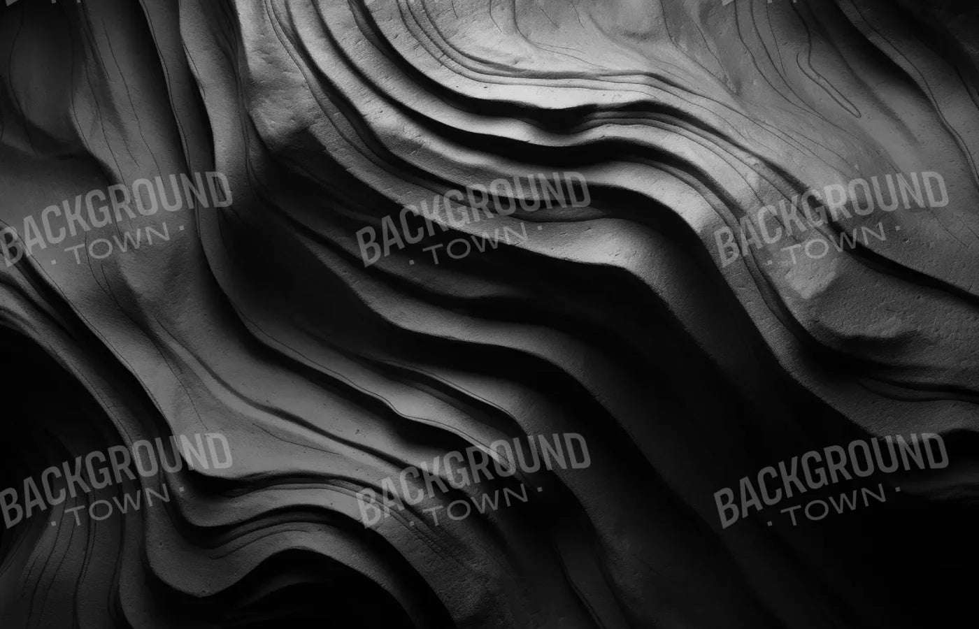 Charcoal Waves 14’X9’ Ultracloth (168 X 108 Inch) Backdrop