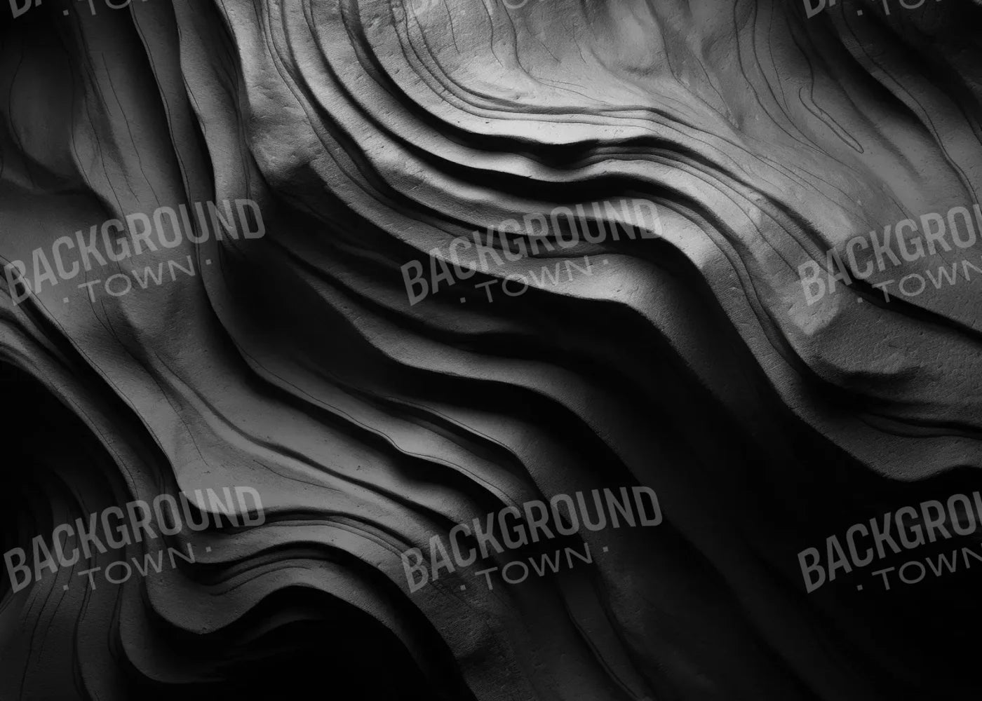 Charcoal Waves 7’X5’ Ultracloth (84 X 60 Inch) Backdrop