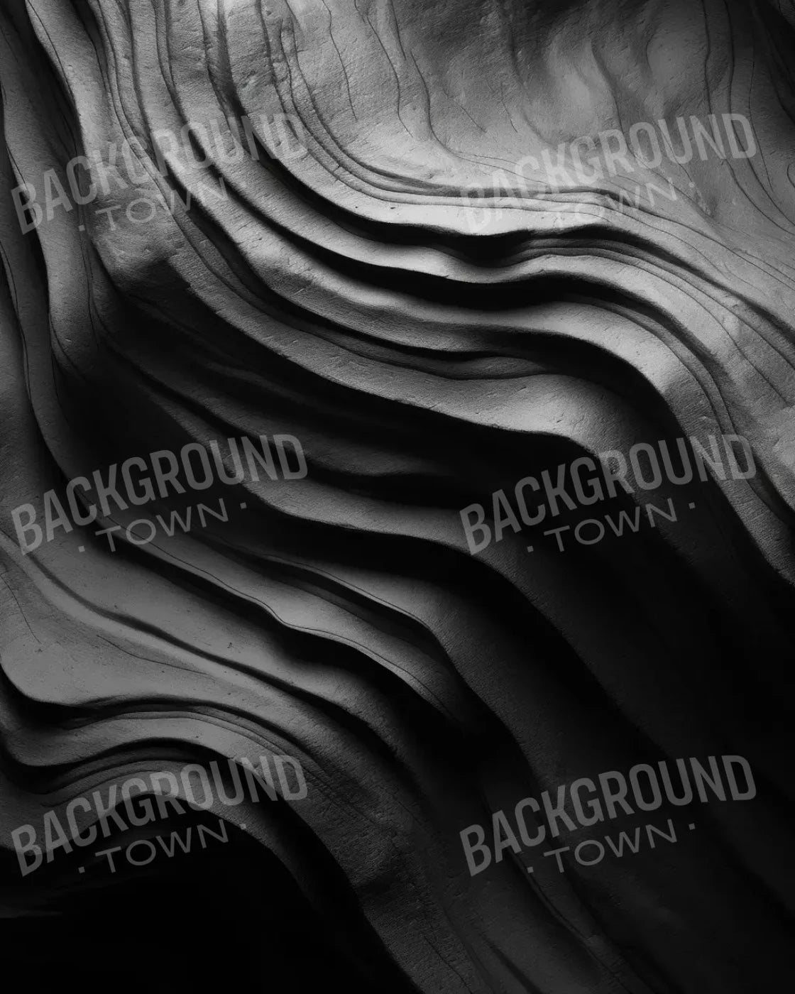 Charcoal Waves 8’X10’ Fleece (96 X 120 Inch) Backdrop
