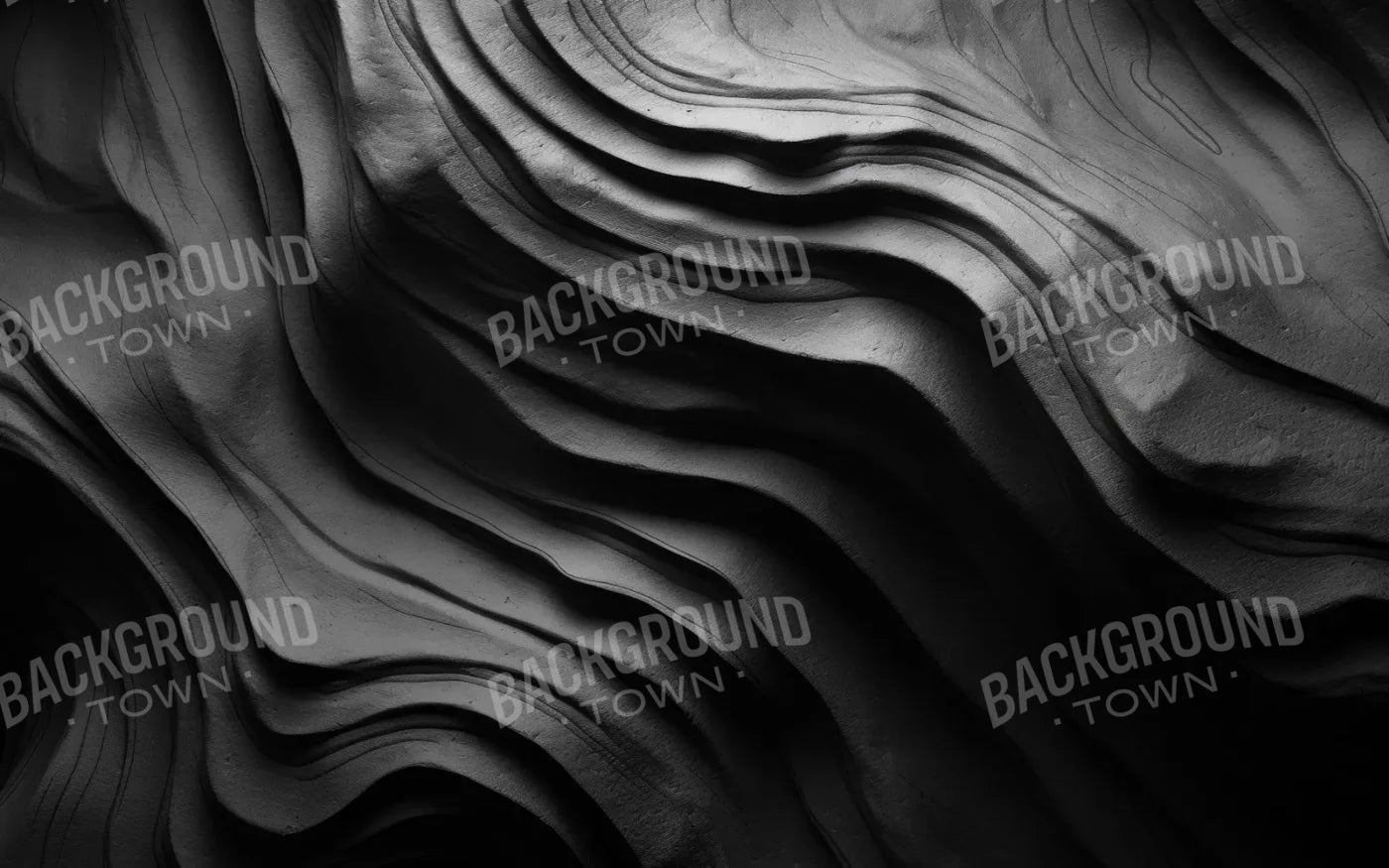 Charcoal Waves 8’X5’ Ultracloth (96 X 60 Inch) Backdrop