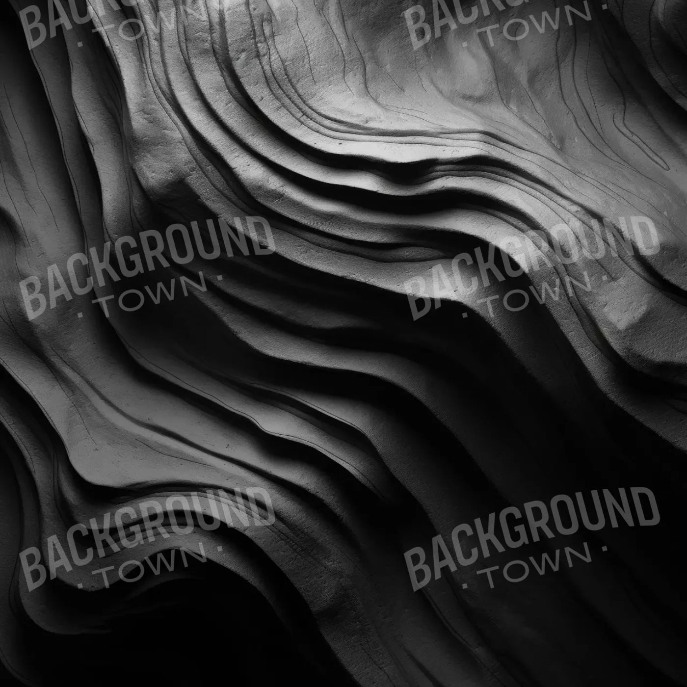 Charcoal Waves 8’X8’ Fleece (96 X Inch) Backdrop