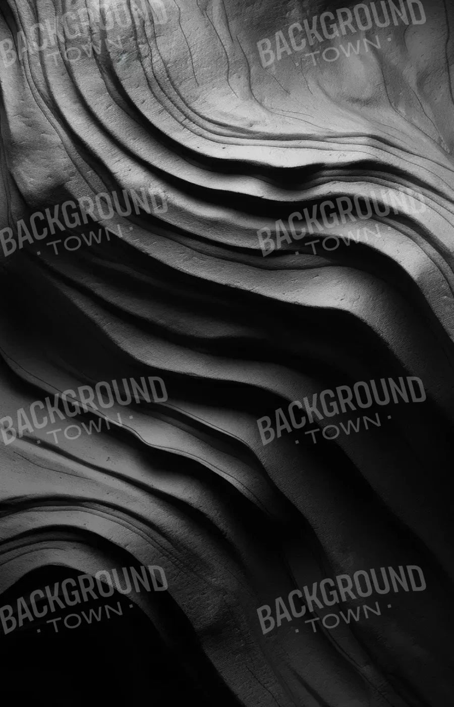 Charcoal Waves 9’X14’ Ultracloth (108 X 168 Inch) Backdrop