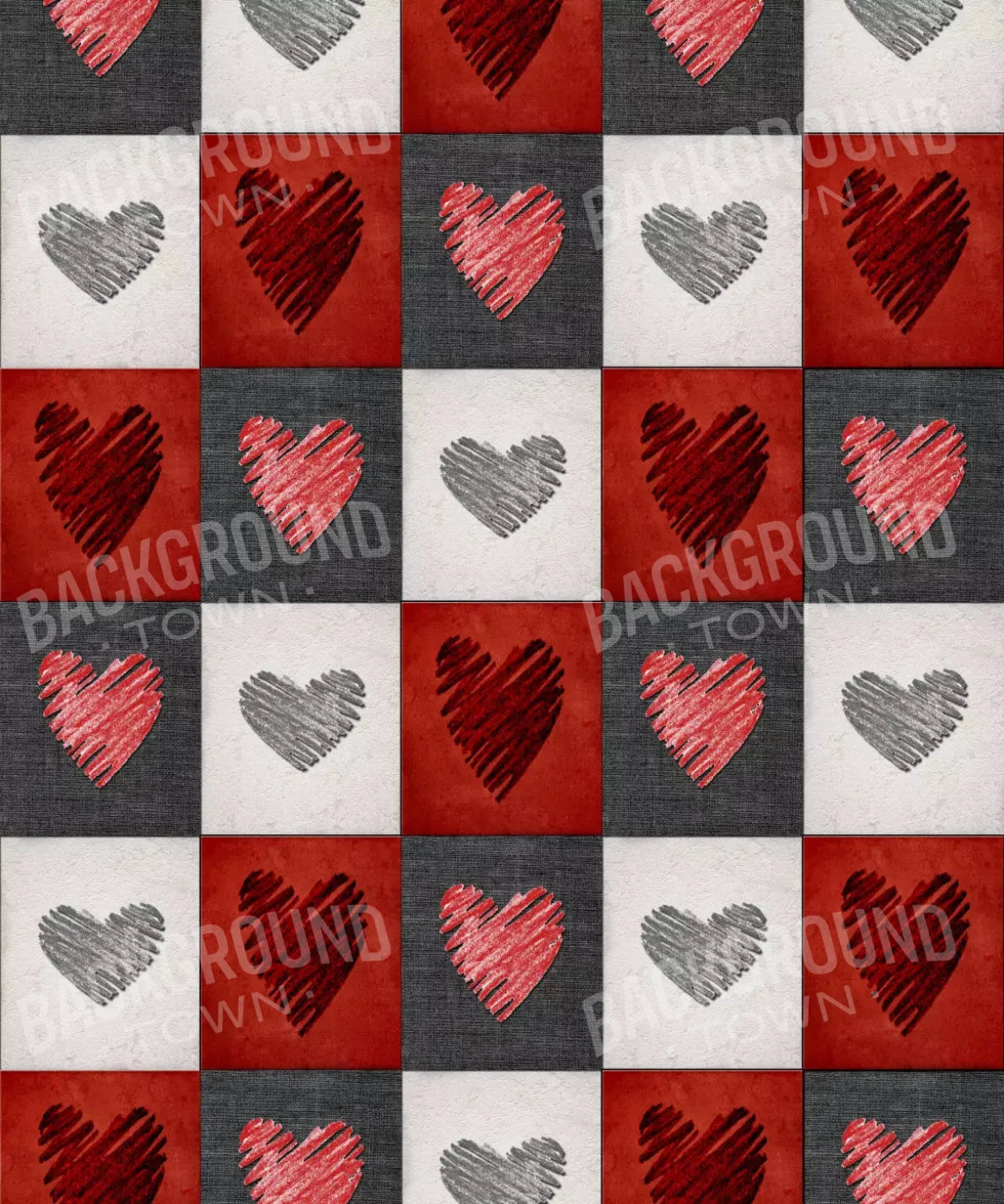 Red Valentines Day Backdrop for Photography