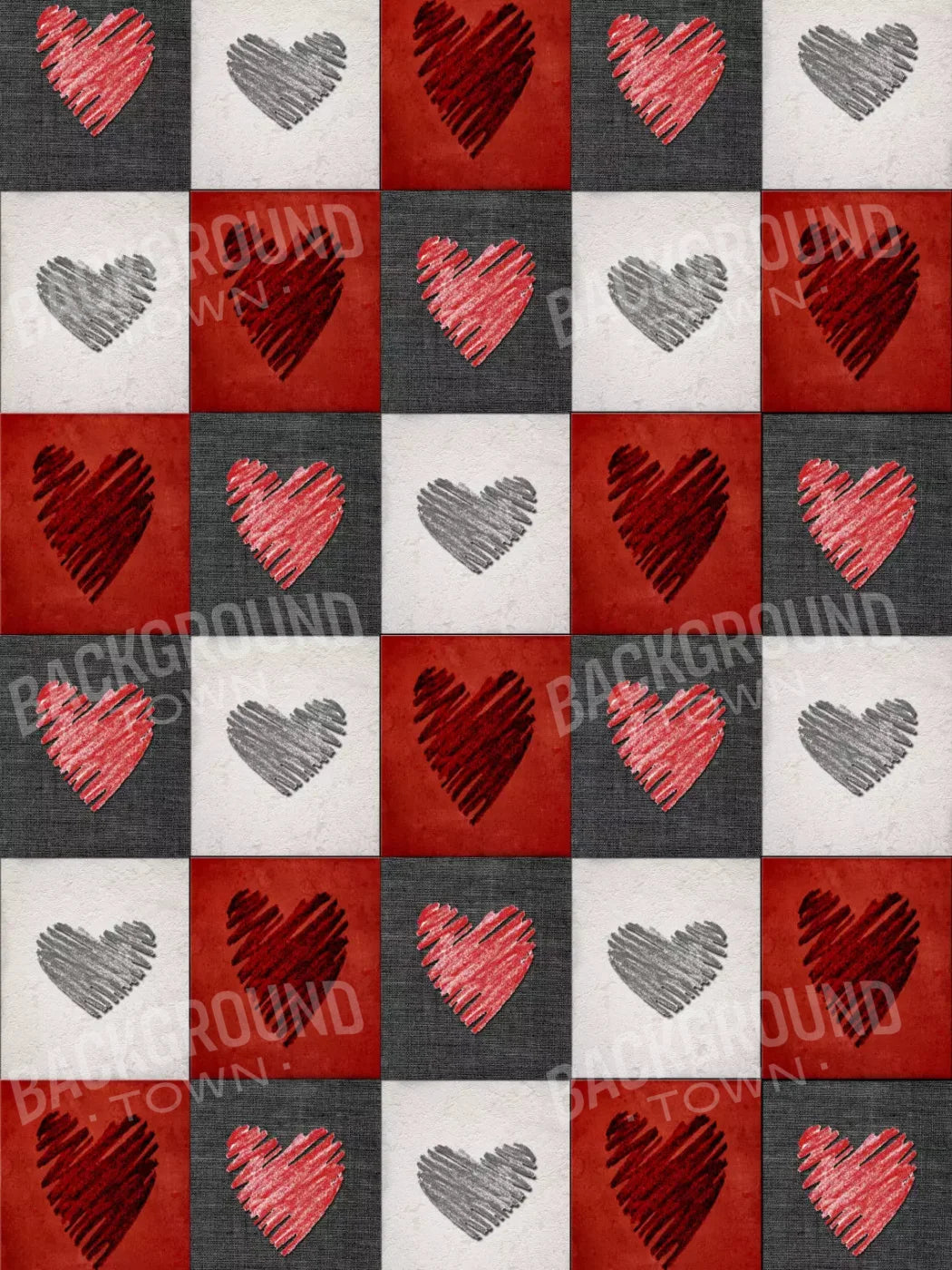 Checkered 8X10 Fleece ( 96 X 120 Inch ) Backdrop