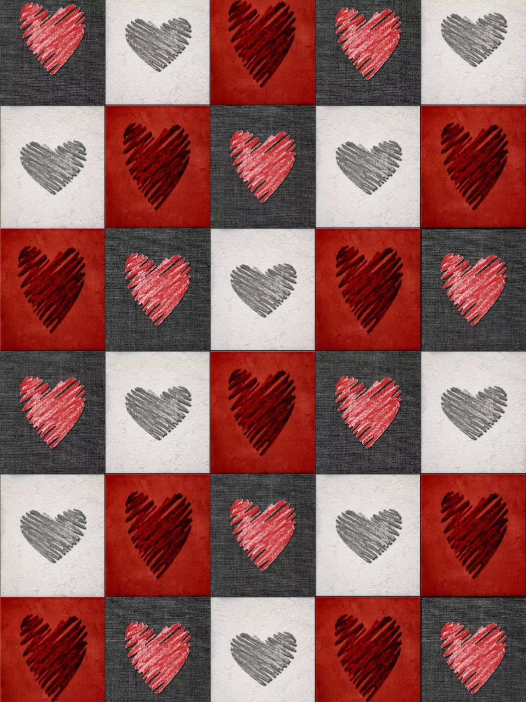 Checkered 8X10 Fleece ( 96 X 120 Inch ) Backdrop