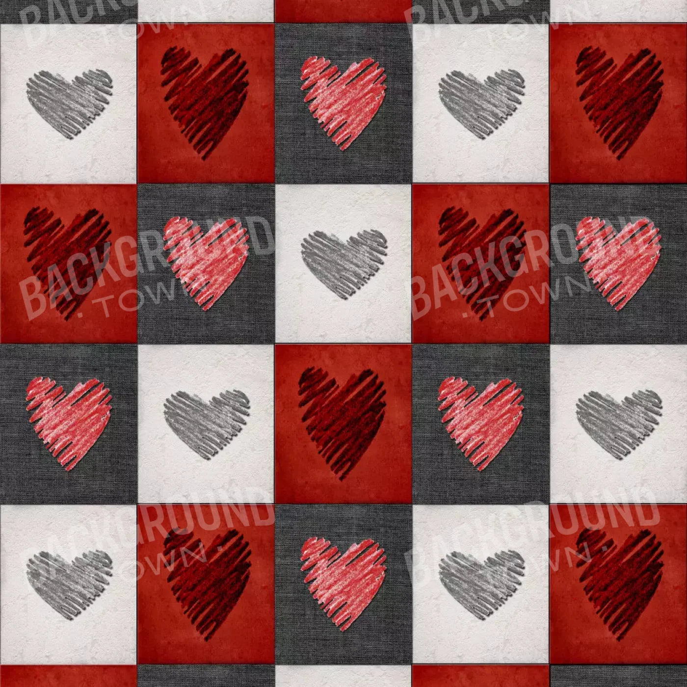 Checkered 8X8 Fleece ( 96 X Inch ) Backdrop