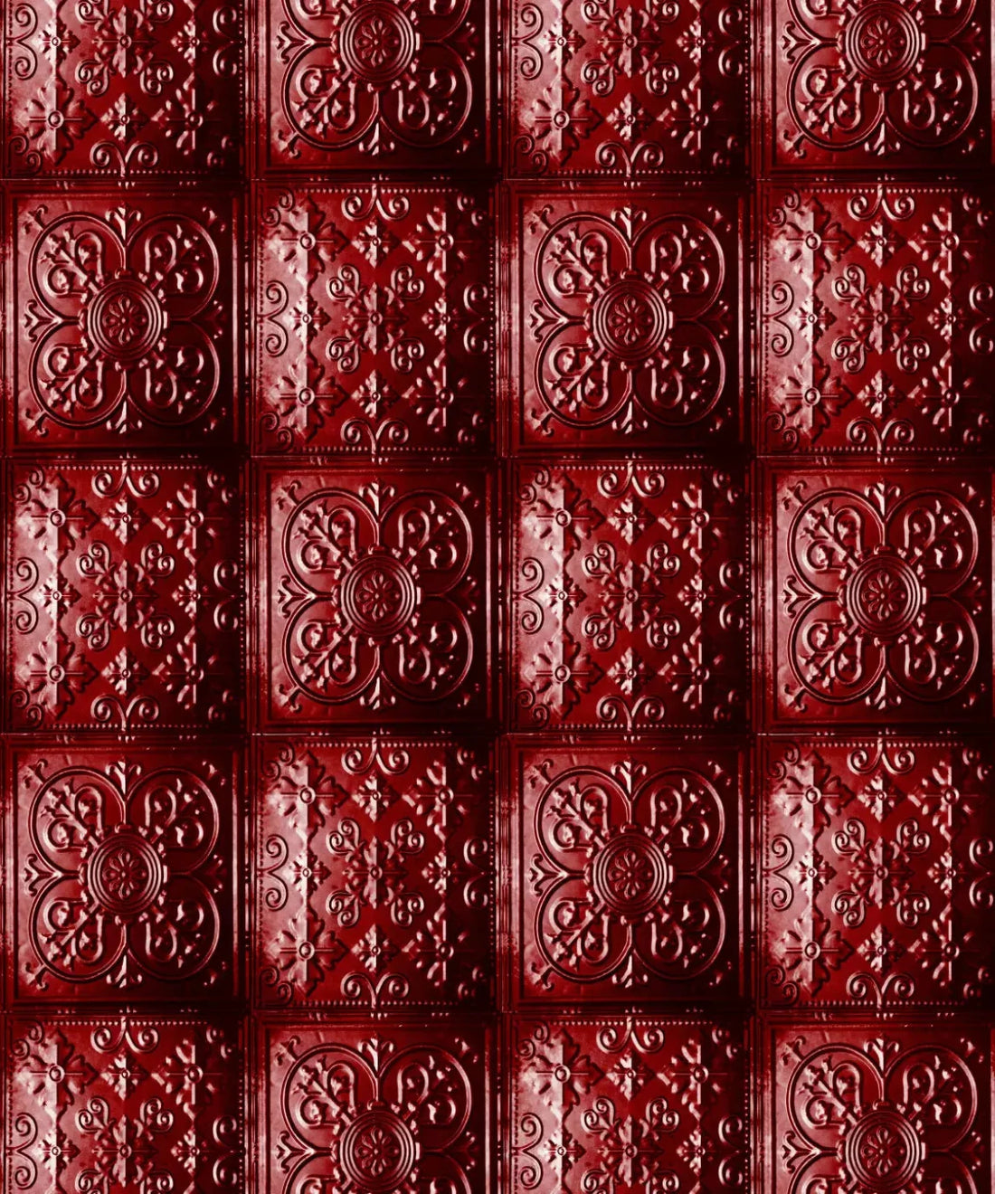 Red Steel and Metal Backdrop for Photography
