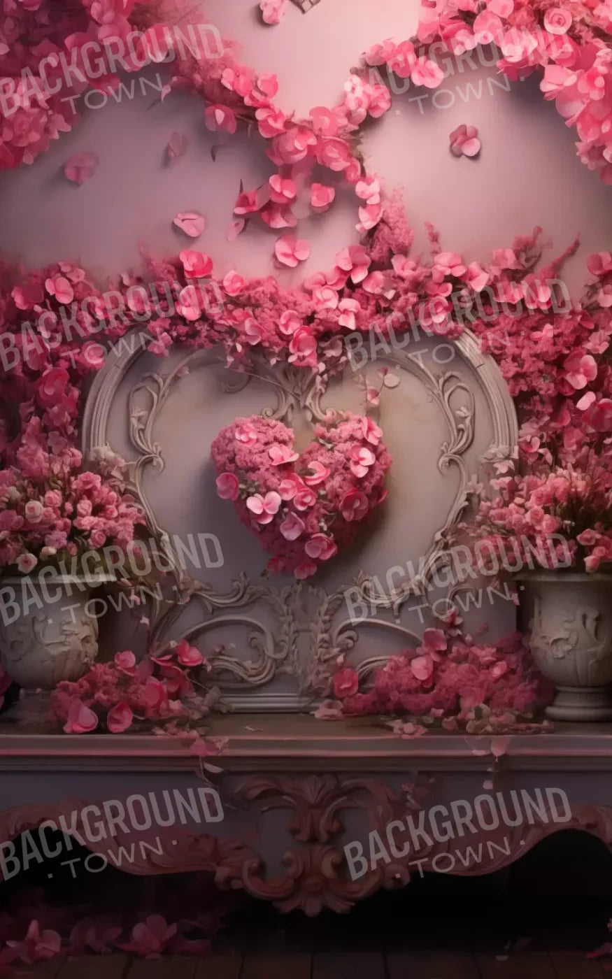 Cherry Blossom Love Ii 5’X8’ Ultracloth (60 X 96 Inch) Backdrop