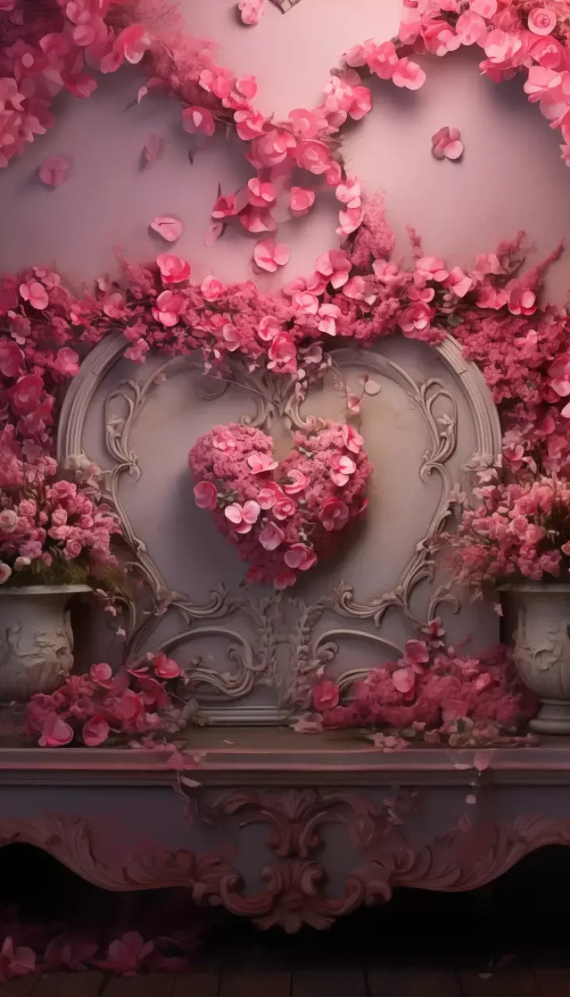 Cherry Blossom Love Ii 8’X14’ Ultracloth (96 X 168 Inch) Backdrop