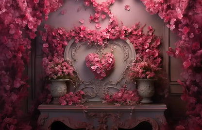 Cherry Blossom Love Ii 14’X9’ Ultracloth (168 X 108 Inch) Backdrop