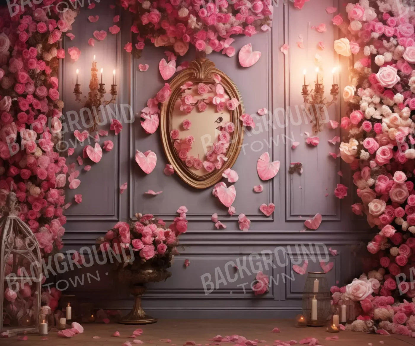 Cherry Blossom Love I 12’X10’ Ultracloth (144 X 120 Inch) Backdrop