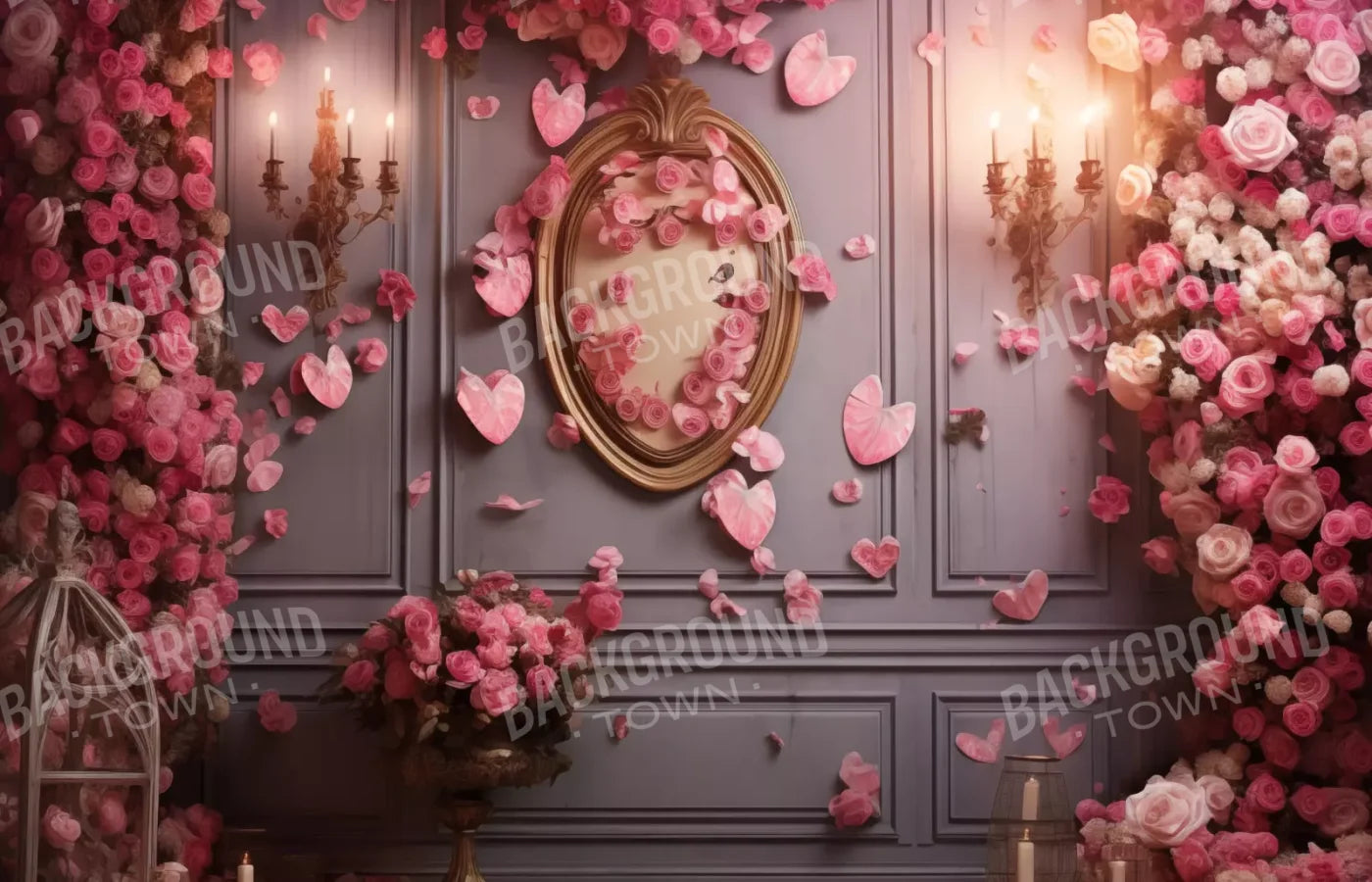 Cherry Blossom Love I 14’X9’ Ultracloth (168 X 108 Inch) Backdrop