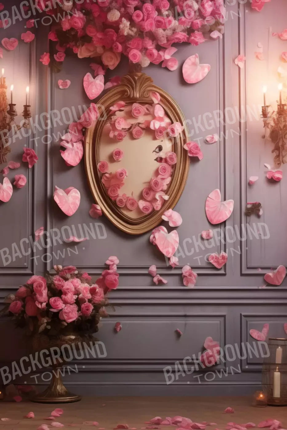 Cherry Blossom Love I 8’X12’ Ultracloth (96 X 144 Inch) Backdrop