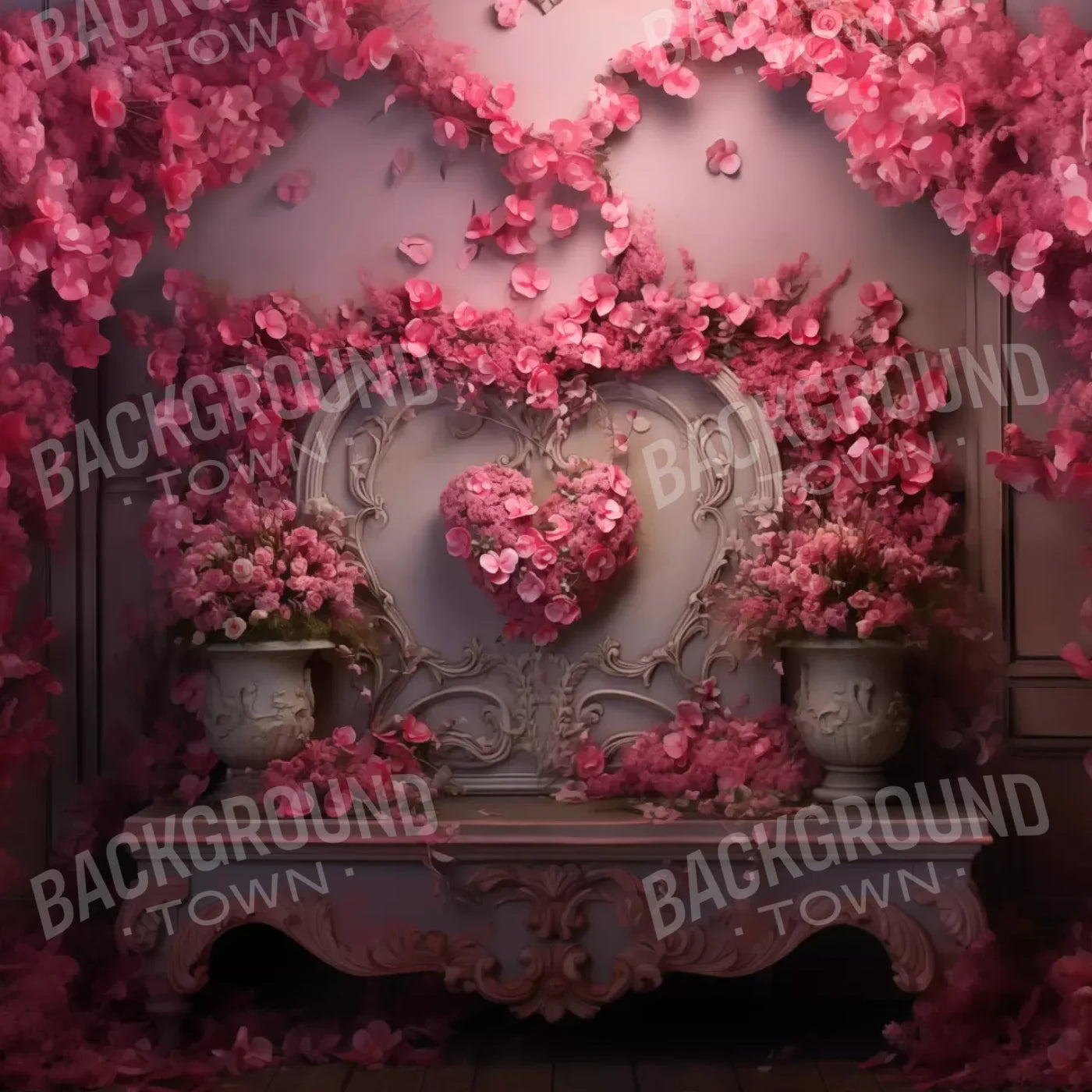 Cherry Blossom Love Ii 10’X10’ Ultracloth (120 X Inch) Backdrop