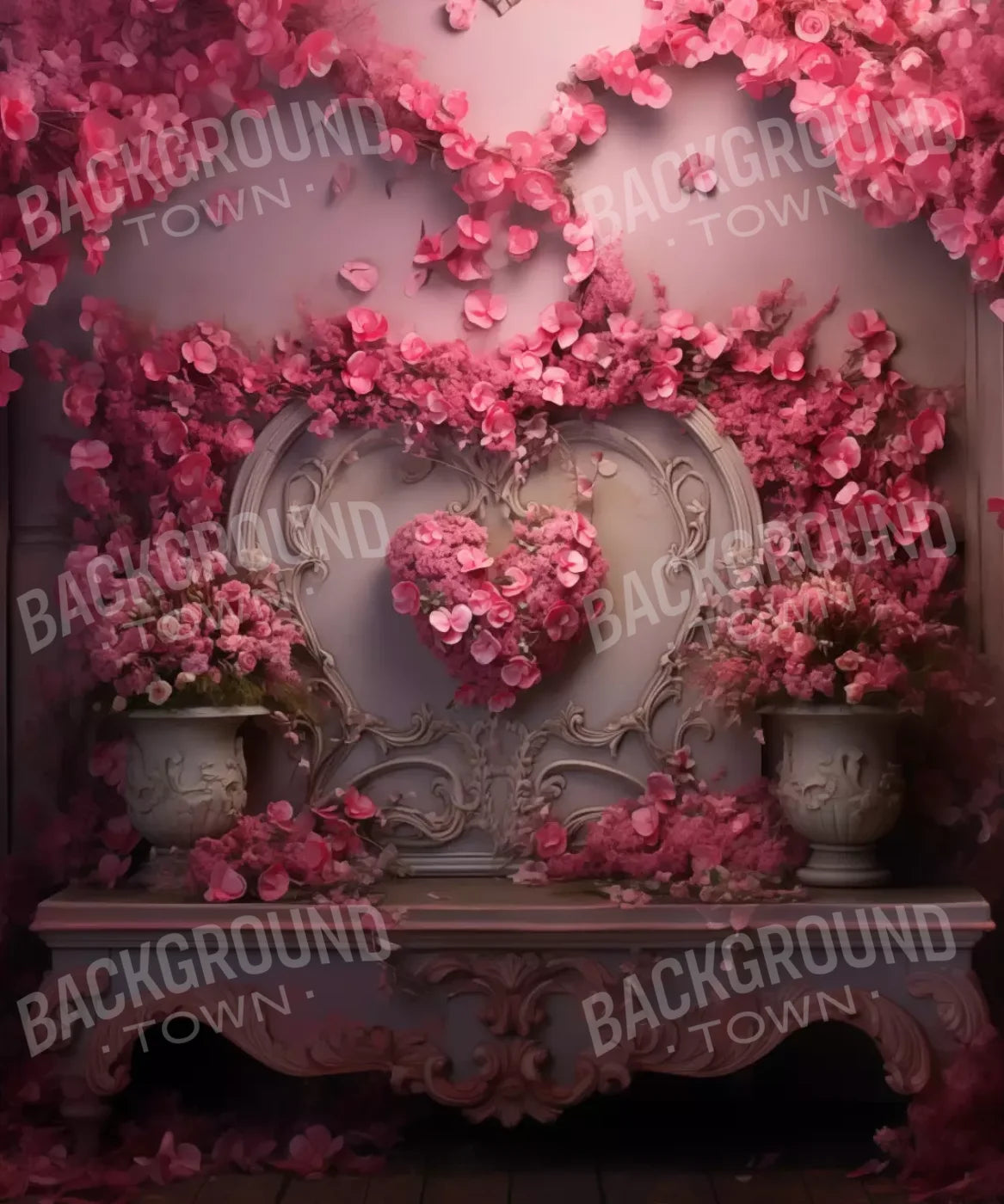 Cherry Blossom Love Ii 10’X12’ Ultracloth (120 X 144 Inch) Backdrop