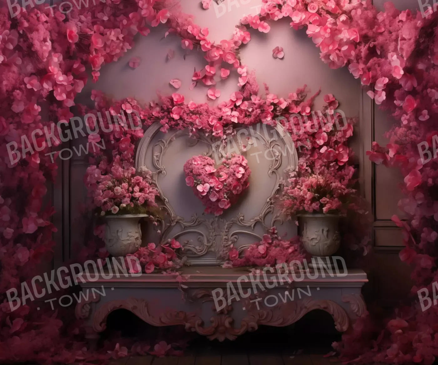Cherry Blossom Love Ii 12’X10’ Ultracloth (144 X 120 Inch) Backdrop