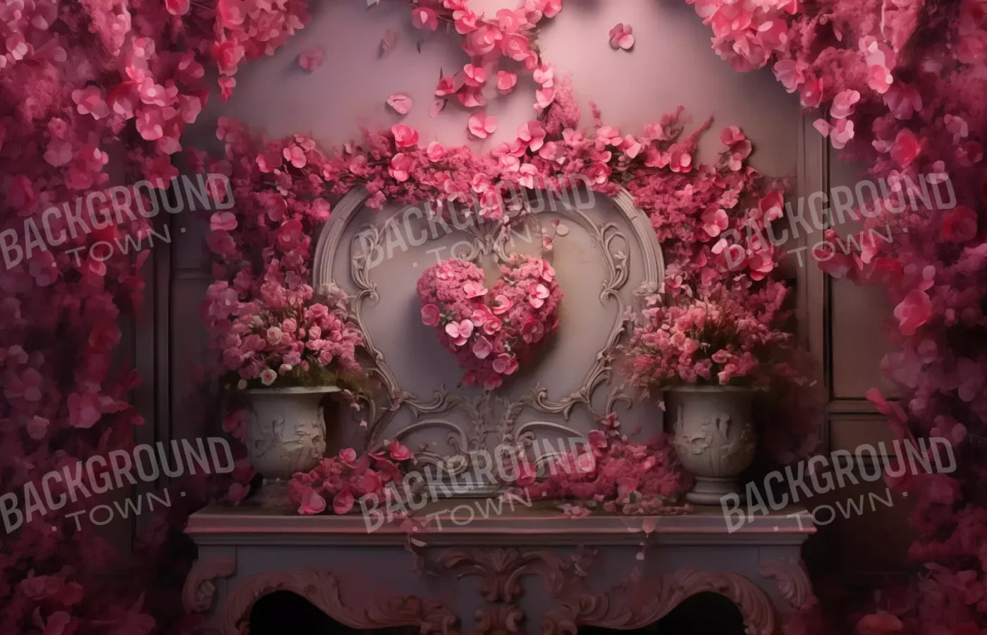 Cherry Blossom Love Ii 14’X9’ Ultracloth (168 X 108 Inch) Backdrop