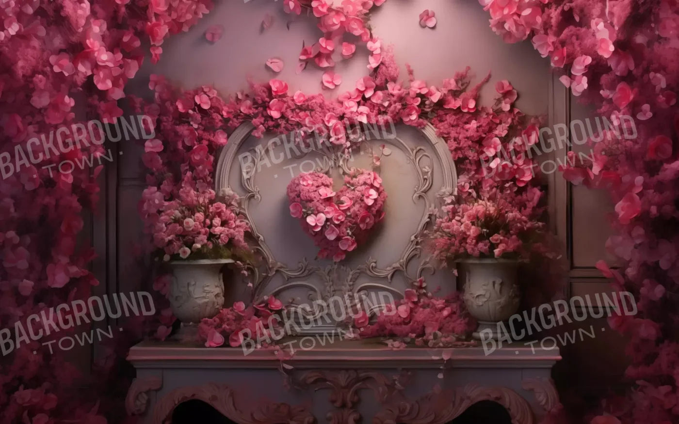 Cherry Blossom Love Ii 16’X10’ Ultracloth (192 X 120 Inch) Backdrop