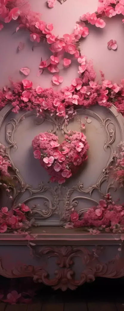 Cherry Blossom Love Ii 8’X20’ Ultracloth (96 X 240 Inch) Backdrop