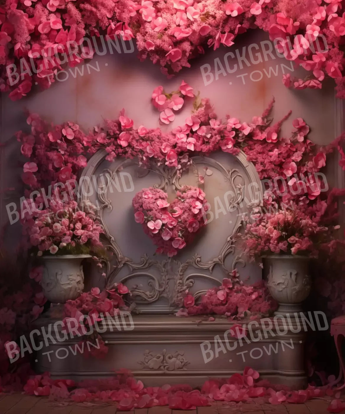 Cherry Blossom Love Iii 10’X12’ Ultracloth (120 X 144 Inch) Backdrop