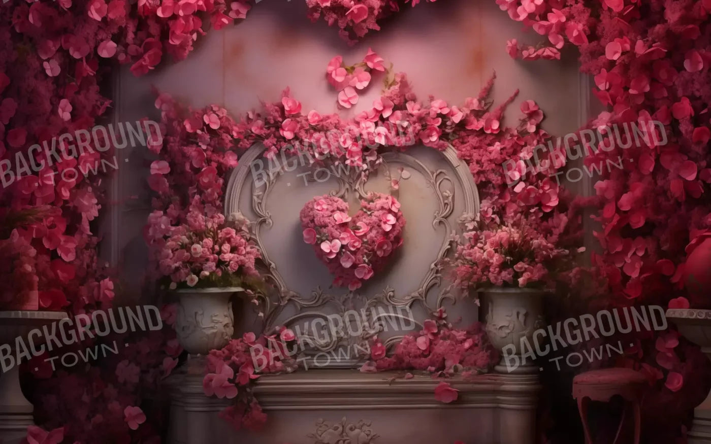 Cherry Blossom Love Iii 16’X10’ Ultracloth (192 X 120 Inch) Backdrop