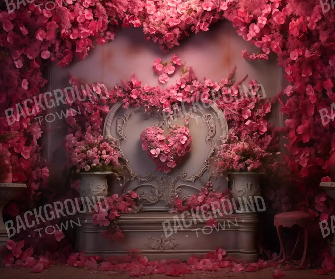 Cherry Blossom Love Iii 5’X4’2 Fleece (60 X 50 Inch) Backdrop