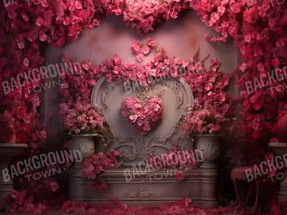 Cherry Blossom Love Iii 6’8X5’ Fleece (80 X 60 Inch) Backdrop