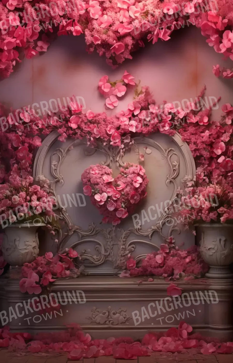 Cherry Blossom Love Iii 9’X14’ Ultracloth (108 X 168 Inch) Backdrop