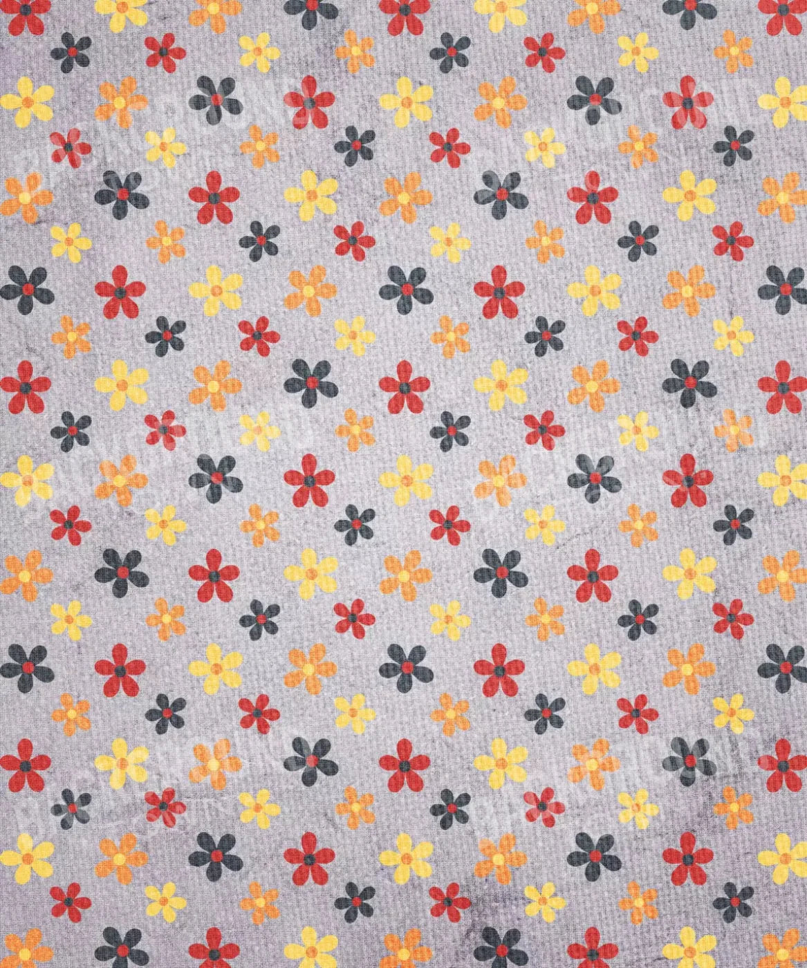 Gray Floral Backdrop for Photography