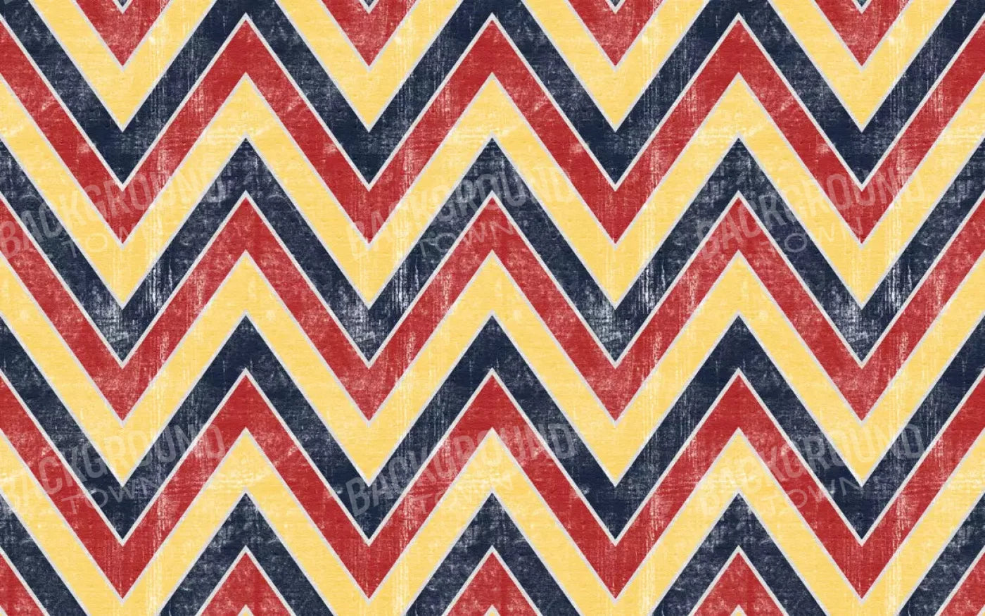 Chevron Circus 14X9 Ultracloth ( 168 X 108 Inch ) Backdrop