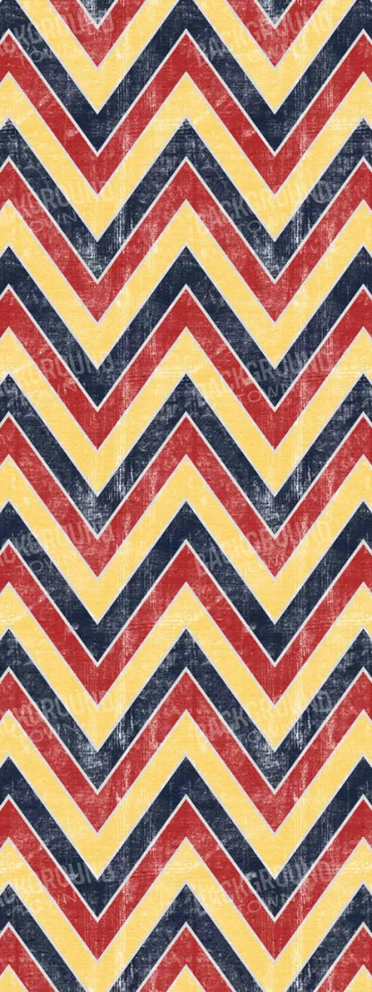 Chevron Circus 8X20 Ultracloth ( 96 X 240 Inch ) Backdrop