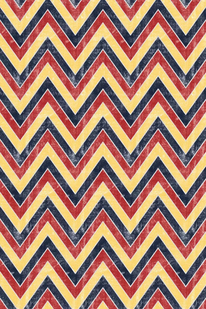 Chevron Circus 5X76 For Lvl Up Backdrop System ( 60 X 90 Inch )