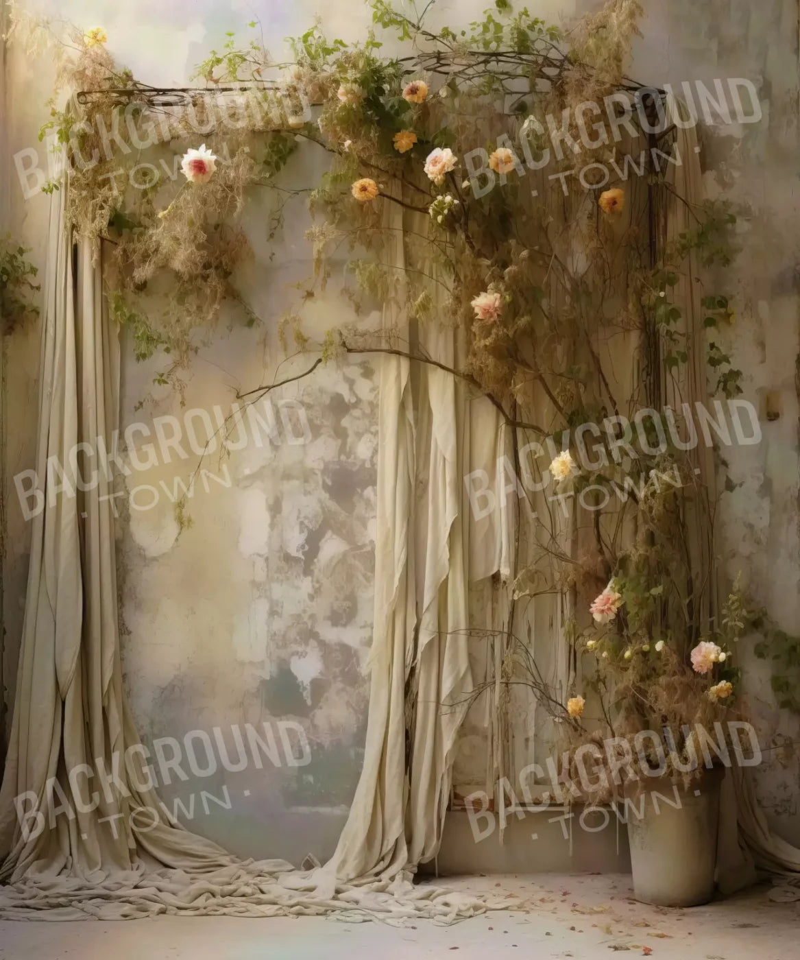 Beige Elegant Fine Art Backdrop for Photography