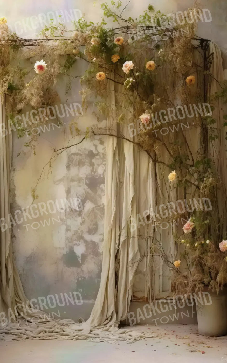 Chiffon Elegance In Taupe Iii 5X8 Ultracloth ( 60 X 96 Inch ) Backdrop