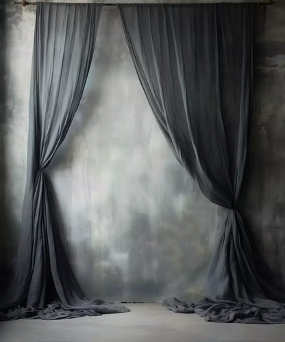 Chiffon Elegance Charcoal Ii 10’X12’ Ultracloth (120 X 144 Inch) Backdrop