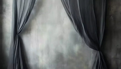 Chiffon Elegance Charcoal Ii 14’X8’ Ultracloth (168 X 96 Inch) Backdrop