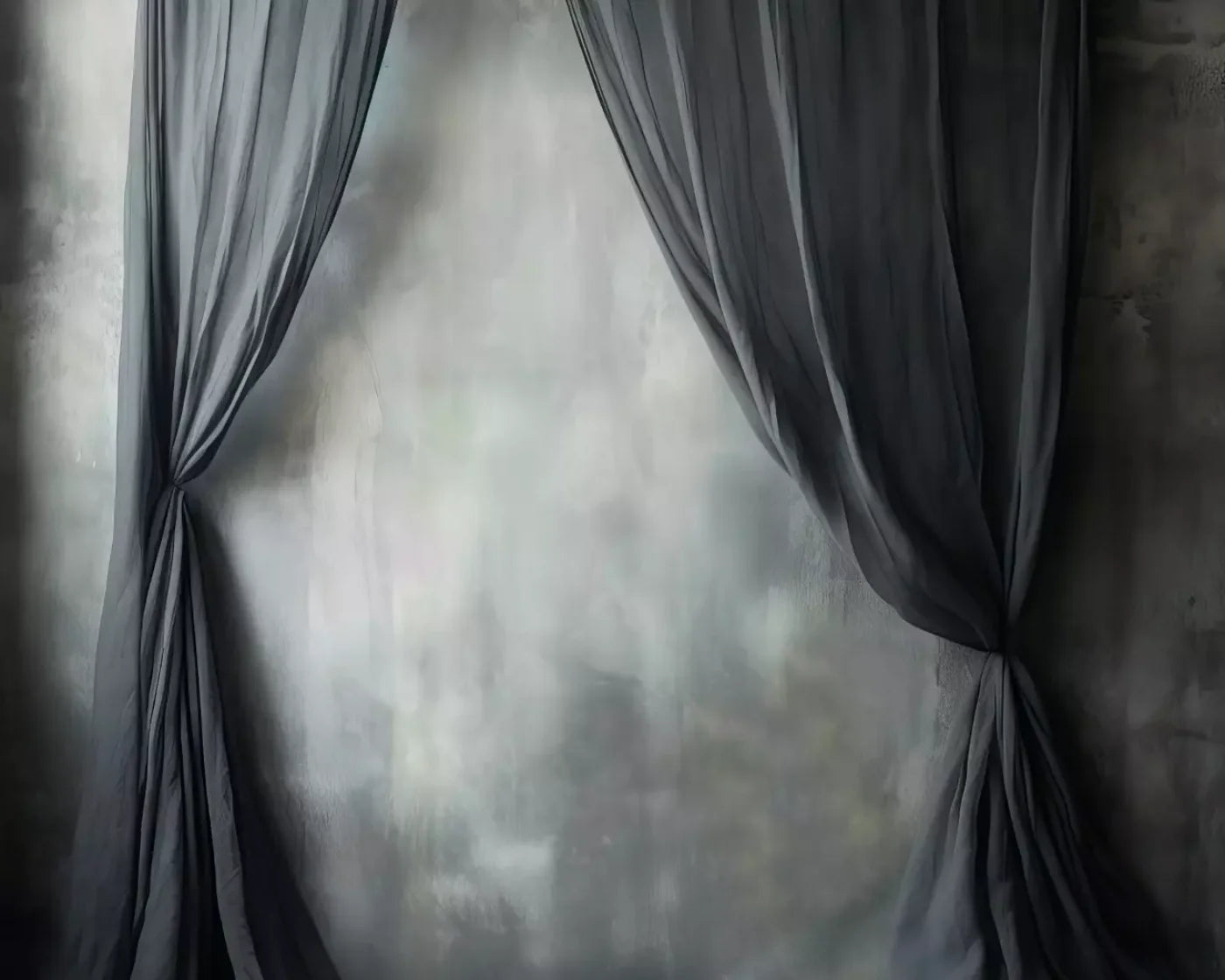 Chiffon Elegance Charcoal Ii 10’X8’ Fleece (120 X 96 Inch) Backdrop