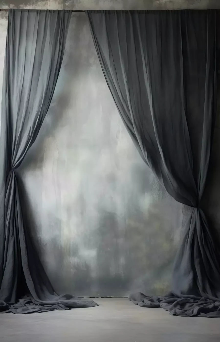 Chiffon Elegance Charcoal Ii 9’X14’ Ultracloth (108 X 168 Inch) Backdrop