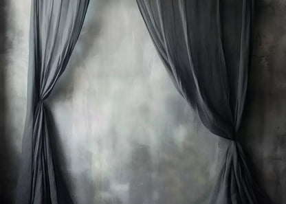 Chiffon Elegance Charcoal Ii 7’X5’ Ultracloth (84 X 60 Inch) Backdrop