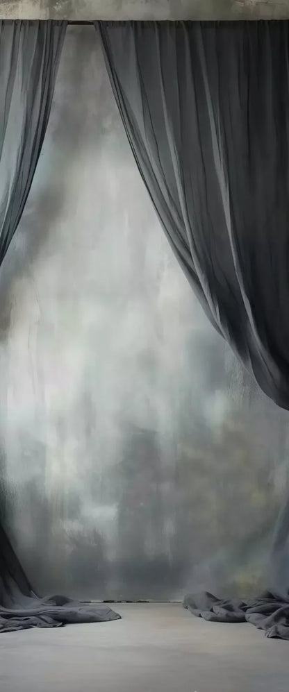 Chiffon Elegance Charcoal Ii 5’X12’ Ultracloth For Westcott X-Drop (60 X 144 Inch) Backdrop