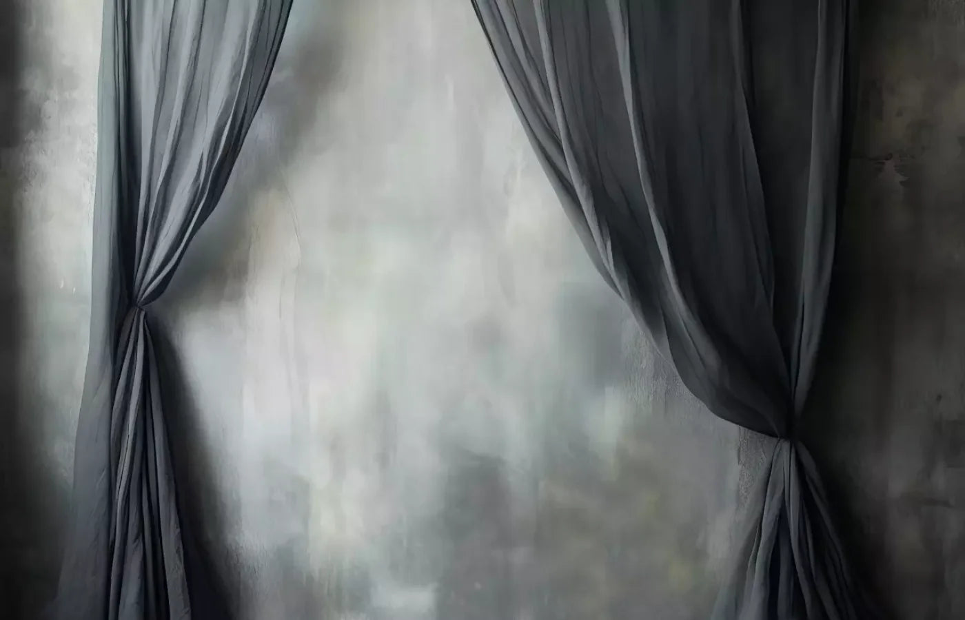 Chiffon Elegance Charcoal Ii 14’X9’ Ultracloth (168 X 108 Inch) Backdrop