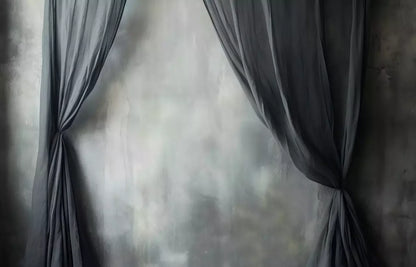 Chiffon Elegance Charcoal Ii 14’X9’ Ultracloth (168 X 108 Inch) Backdrop